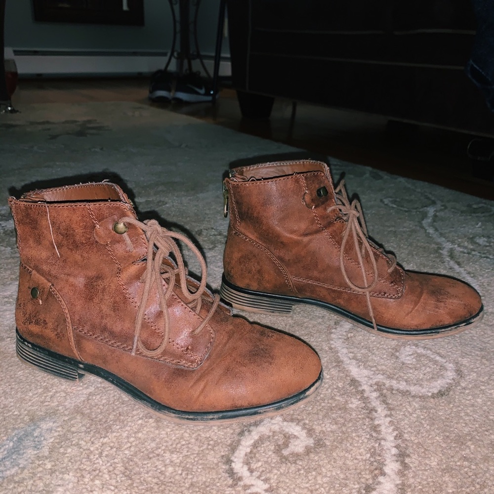 Brown booties